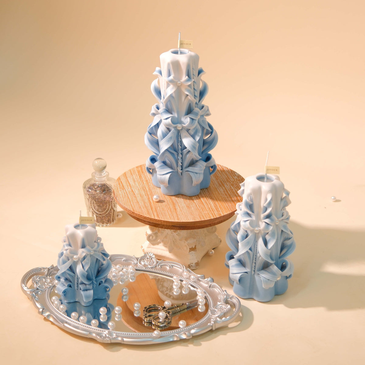 CUSTOM CARVED CANDLE